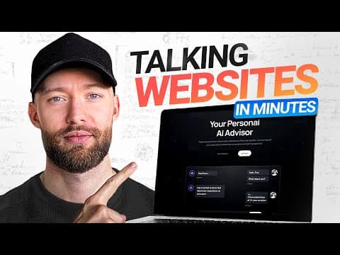 WARNING: do not sell websites, sell smart “talking websites” in 2026 thumbnail