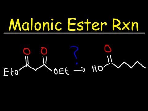 Malonic Ester Synthesis Reaction Mechanism thumbnail
