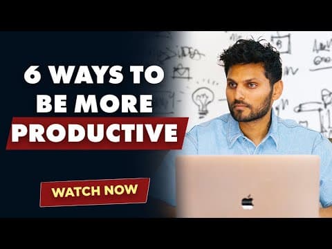 6 Ways To Be More Productive Working From Home Or The Office thumbnail