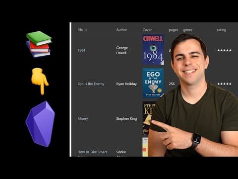 How to Build a Book Database in Obsidian thumbnail