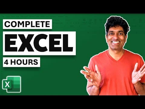 Complete Excel Tutorial for Data Analysis in 4 Hours (with FREE Files) thumbnail