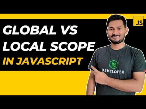 Global Scope vs Local Scope in Javascript | The Complete JavaScript Course | Ep.33 thumbnail