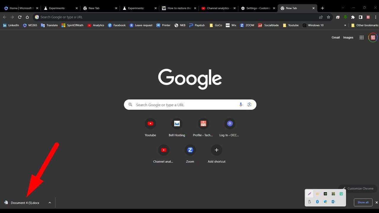 YouTube video player