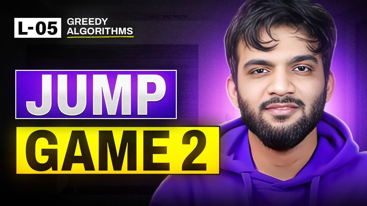 L5. Jump Game - II | Greedy Algorithm Playlist | Glasp