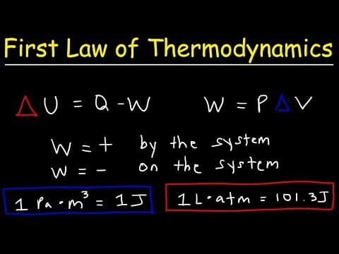 First Law of Thermodynamics, Basic Introduction, Physics Problems thumbnail