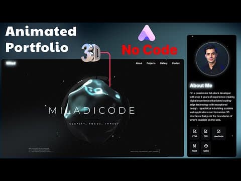 Build & Customize a Portfolio Site with AI – No Coding Required thumbnail