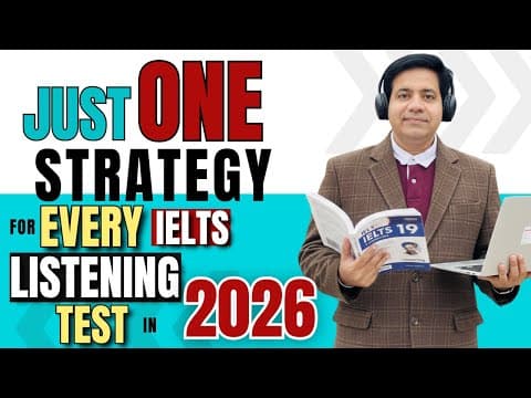 Just ONE Strategy For Every IELTS Listening Test In 2026 By Asad Yaqub thumbnail