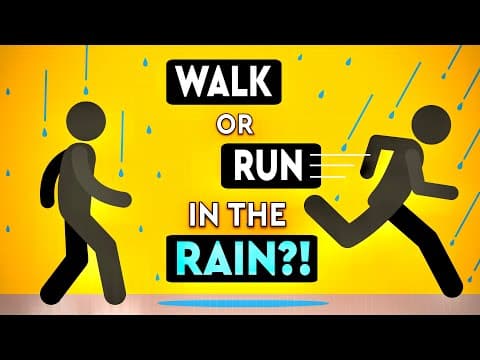 Should You WALK or RUN in the RAIN? DEBUNKED thumbnail