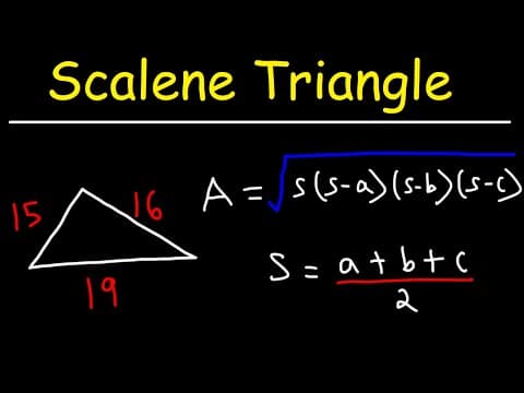 How To Find The Area of a Scalene Triangle thumbnail