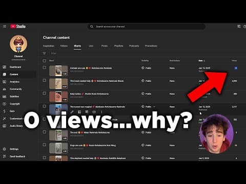how to deal with "0 view jail" faceless yt shorts thumbnail
