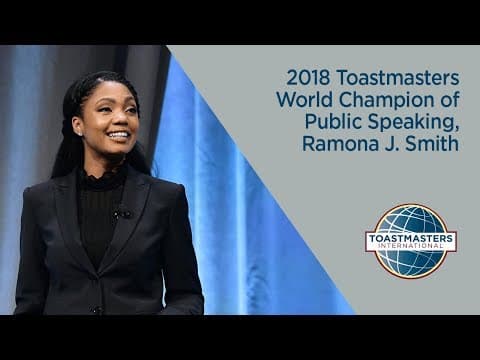 2018 Toastmasters World Champion of Public Speaking, Ramona J. Smith thumbnail