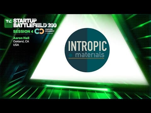 Startup Battlefield - Session 4: Intropic Materials thumbnail