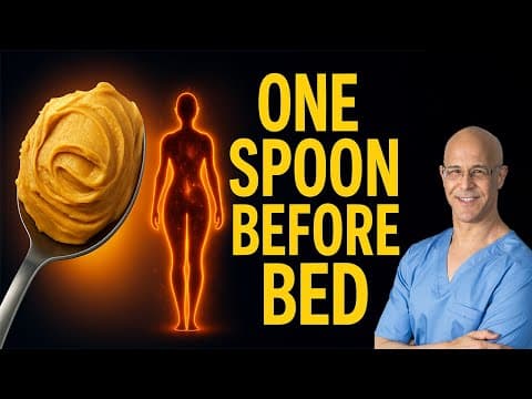 One Spoon of Peanut Butter Before Bed — Melts Belly Fat Like Ozempic | Dr. Mandell thumbnail