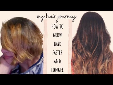 How To Grow Hair Faster and Longer - My Hair Journey - 10 months Transformation!! thumbnail