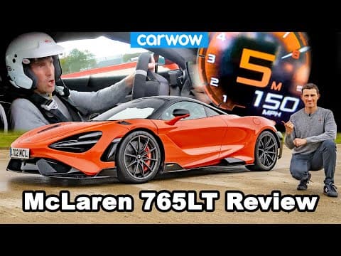 McLaren 765LT review: see how quick it is 0-60, 100 & 150mph - it'll blow your mind! thumbnail