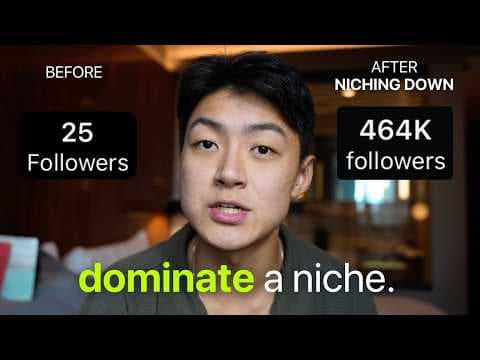 do NOT "become the niche." thumbnail