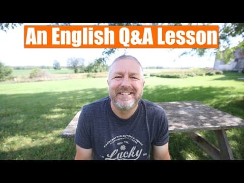 A Free English Class Where I Attempt To Answer Your Questions thumbnail
