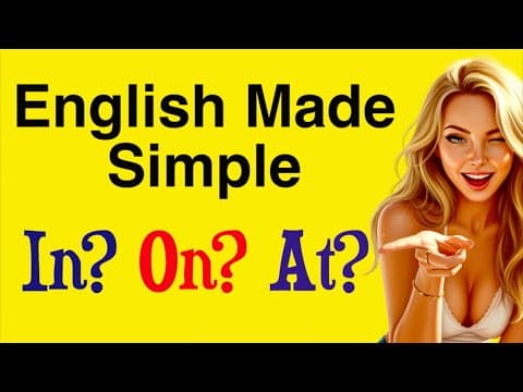 Slow English Shadowing: Master IN, ON, AT | English Preposition Trick for Learners | English Podcast thumbnail