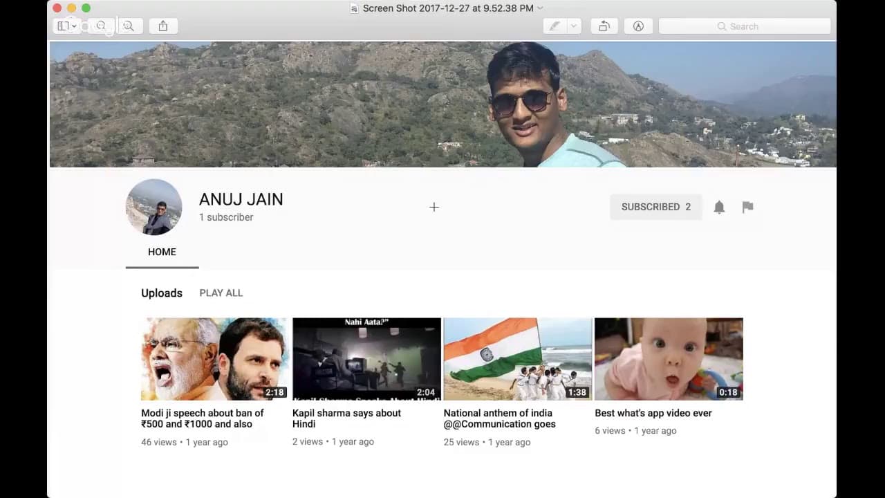 YouTube video player