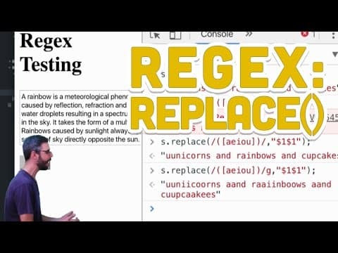 2.9: Regular Expressions: replace() - Programming with Text thumbnail