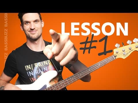 Beginner Bass Lesson #1 (Your Very First Lesson) thumbnail