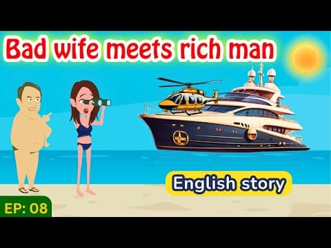 Bad wife part 08 | English Story | Learn English | Animated story | Learn English with Kevin thumbnail