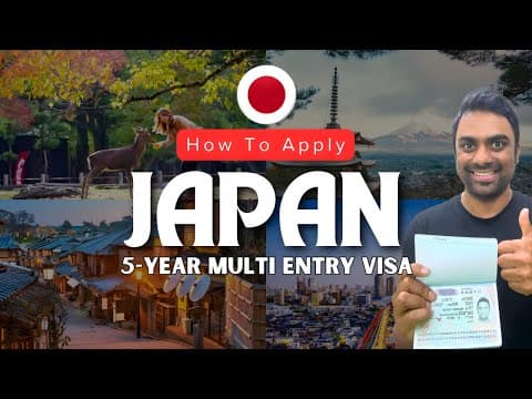 Japan 5-Year Multi Entry Visa for Indians: Step-by-Step Full Guide (No Agent Needed) thumbnail