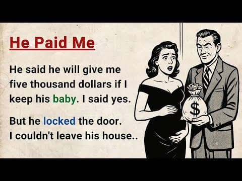 Learn English through Stories Level 3 ⭐ He Paid Me - Improve your English | English Audio Podcast thumbnail