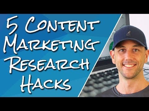 5 Research Hacks To Find Unlimited Ideas For Content Marketing. Find What Your Audience Wants Fast! thumbnail