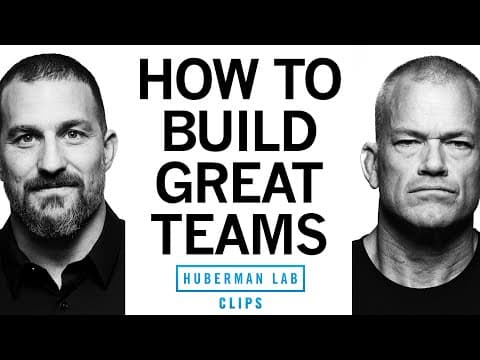 How to Build Great Teams | Jocko Willink & Dr. Andrew Huberman thumbnail