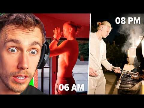 Miniminter Reacts To Day in the Life of a pro footballer: Erling Haaland thumbnail