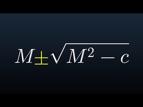 The Better Quadratic Formula You Won't Be Taught thumbnail