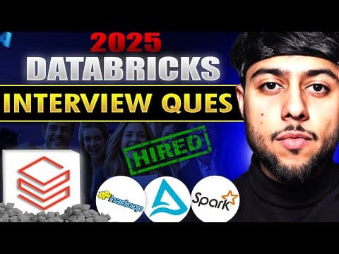 [2025] Databricks Data Engineer Interview Questions In ONE SHOT thumbnail