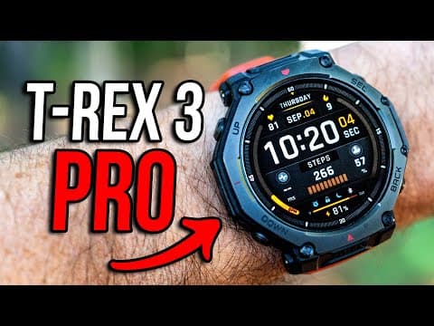 Amazfit T-Rex 3 PRO In-Depth Review - They Added EVERYTHING! (Garmin Fenix 8 Rival?!) thumbnail