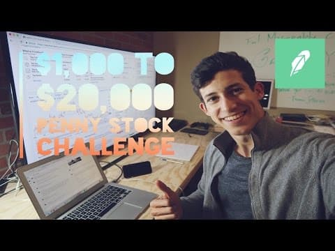 Offical: $1,000 To $20,000 Penny Stock Challenge | Robinhood Margin Account thumbnail
