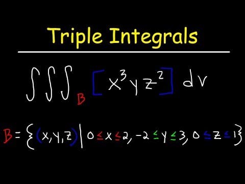 Triple Integrals - Calculus 3 thumbnail
