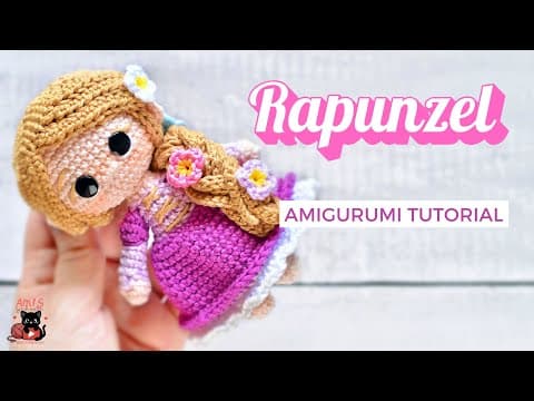 Cómo tejer a Rapunzel | Princesas Amigurumi Tutorial thumbnail