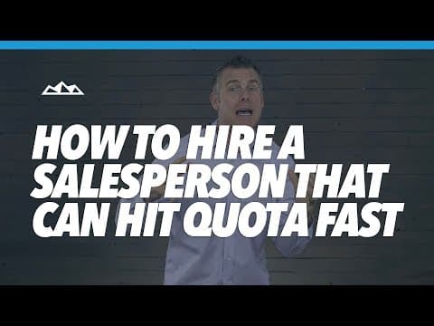 How To Hire a Sales Rep thumbnail