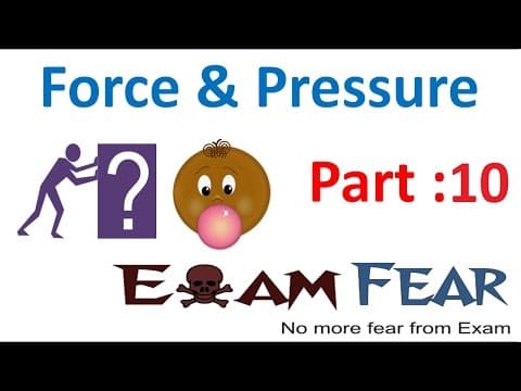 Physics Force & Pressure Part 10 (Atmospheric Pressure) Class 8  VIII thumbnail