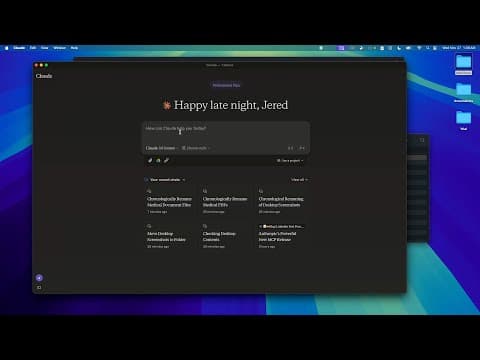 Late night demo/tutorial of MCP!!  Using Claude Desktop to auto-organize my files (Setup + Example) thumbnail