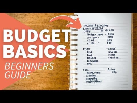 How to Create a Budget from Scratch as a Beginner thumbnail