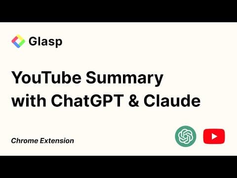 How to Use YouTube Summary with ChatGPT and Claude thumbnail