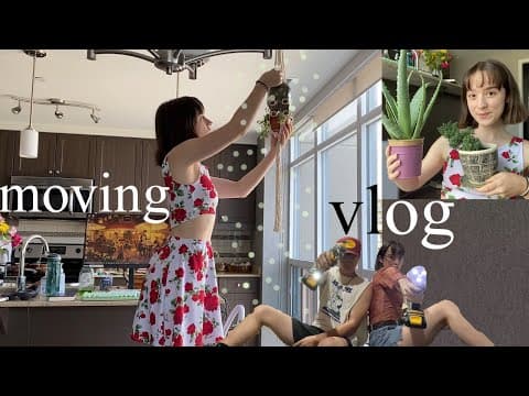 MOVING VLOG ep.2 / a big plant haul, building a desk & settling into the apartment thumbnail