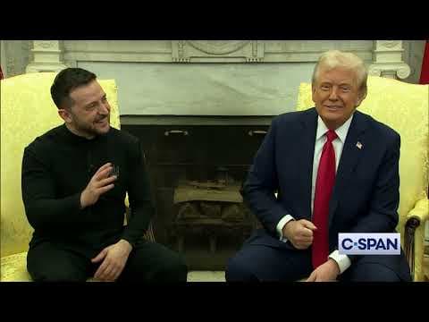Full Meeting between President Trump, VP Vance and Ukrainian President Zelensky in Oval Office thumbnail