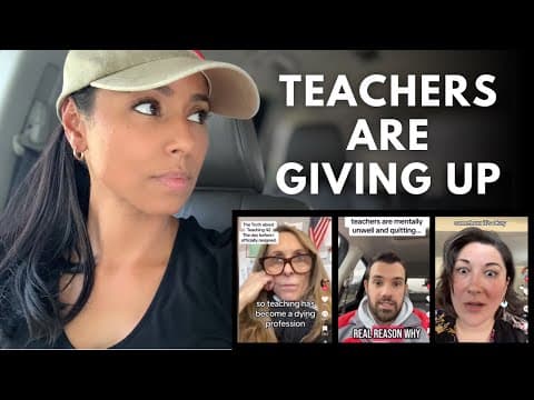 Teachers Are DONE — America’s Moral Decline No One Wants to Talk About thumbnail