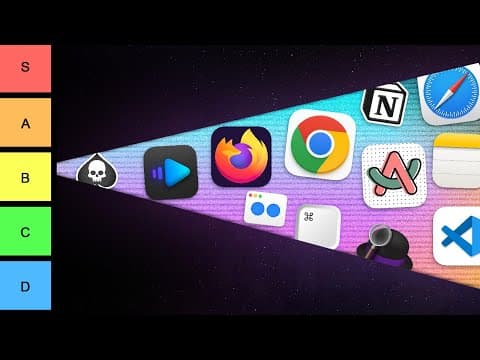 The ULTIMATE Mac App Tier List thumbnail