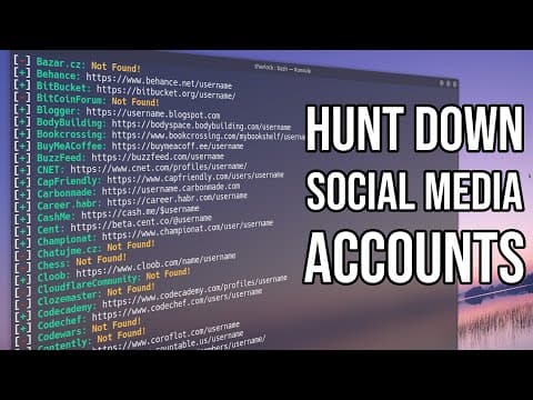 How to Find All Social Media Accounts by Username thumbnail