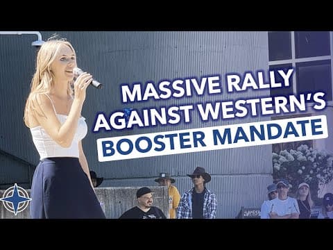 Western University students organize massive rally against booster mandate thumbnail