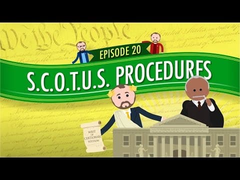 Supreme Court of the United States Procedures: Crash Course Government and Politics #20 thumbnail