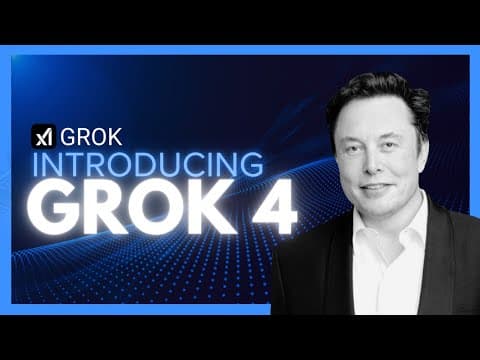 Grok 4: Most Powerful & Intelligent Model We've Seen! Powerful, Fast, & IS AGI! (FREE API) thumbnail